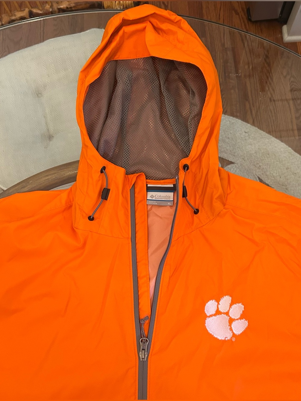 Clemson rain jacket size men’s XL